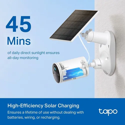 Panel Solar Tp-link Tapo A201 Para Cámaras Ip65 Blanco 5.2v 5.2v
