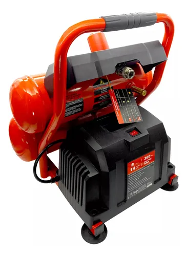 Compresor De Aire Ecomax Sin Aceite Portatil 8 Lts 360w