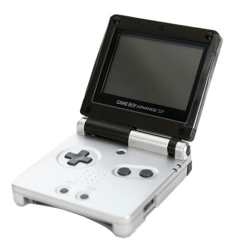 Nintendo Game Boy Advance SP Standard color  platino y negro onyx