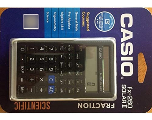 Calculadora Cientifica Casio Negra, 3  W X 5  H, 2.25 (fx-2