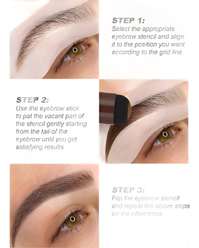 6pza Kit D/sellos D/cejas,larga Duracion Polvos 1 Solo Paso
