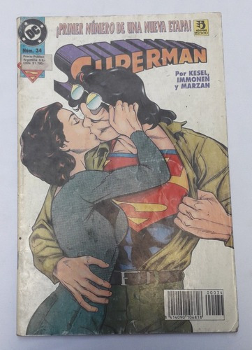 Historieta Comic * Superman * Nº 34 Zinco Antigua