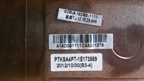 Carcaça Base Inferior Para Notebook Ptksa4pt-1e173569 (Usado)