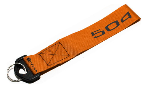 Llavero Cinta 20 X 4 Cm Peugeot 504 Naranja