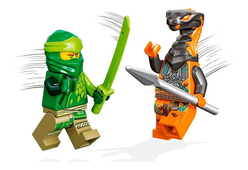 Imagem 4 de 10 de Lego Ninjago Robô Ninja Do Lloyd 57 Pç 2 Minifiguras - 71757