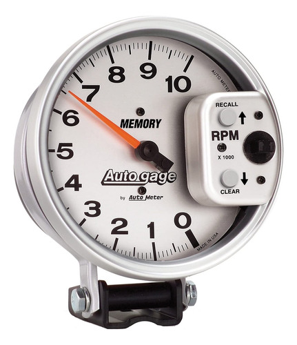 Auto Meter Tacómetro De Memoria Autogage 233907, 5.000 Pulga