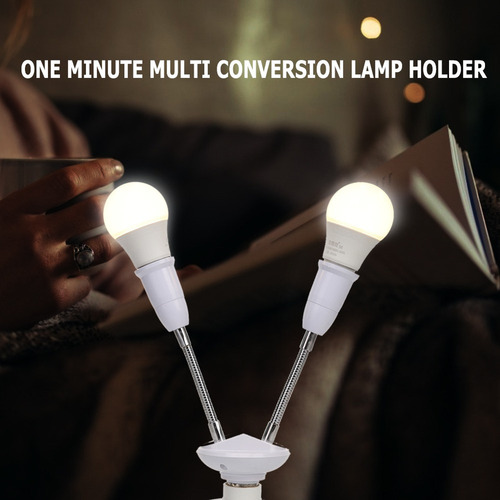 Soporte De Lámpara E27 Ajustable Para Adaptador De Luz Led