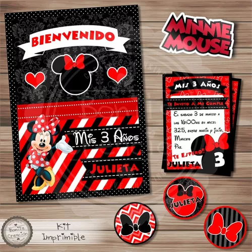 bonobon candy bar minnie bebe kit imprimible  Etiquetas minnie,  Imprimibles minnie, Minnie bebe imagenes