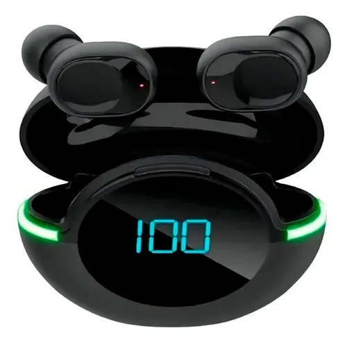 アクセサリー T90 Audífonos Inalámbrico Recargables Bluetooth Aks-t90 Color Negro
