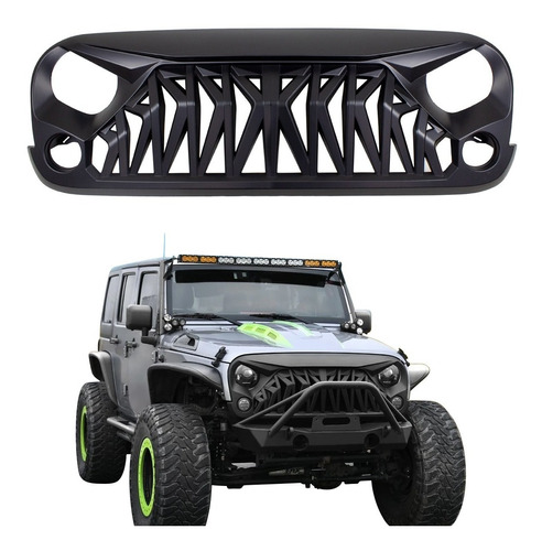 Parrilla Angry Enojada Directa Jeep Wrangler 2007-2017 Jk