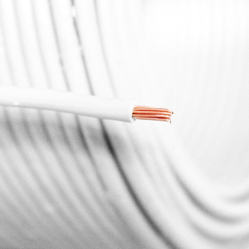 Cable Eléctrico Calibre 12 Thw Cca De 50m Color Blanco 600 V