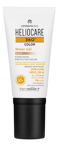 Heliocare 360 Water Gel Color Beige Spf 50+ X 50 Ml