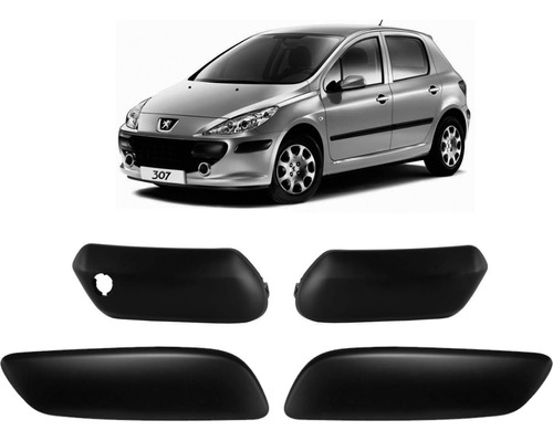 Juego Bandas Paragolpe Delantero Peugeot 307 2007 2008 2009