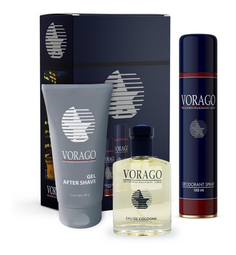 Kit Vorago Perfume + Crema Afeitar + Desodorante Febo