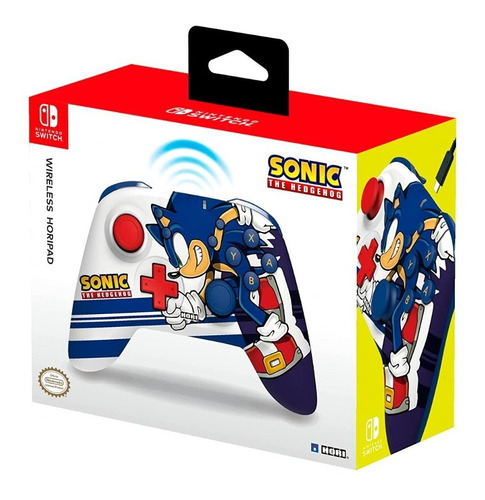 Mando Control Inalámbrico HoriPad Azul Sonic The Hedgehog