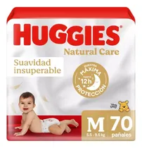 Comprar Pañales Huggies Natural Xtra Care M X 70 Pañales