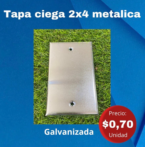 Tapa Ciega 4x2 Metálica