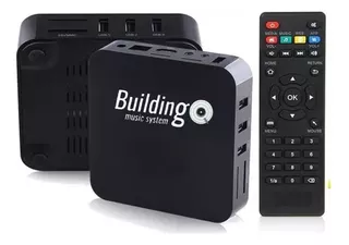 Tv box Building Music System BMS-MINI-A 4K 1ª geração padrão 4K 32GB preto com 4GB de memória RAM