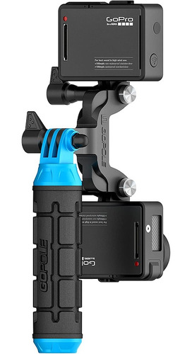 Imagen 4 de 7 de Adaptador De Cámaras Doble Gopole Gpdc-20 Gopro Dualcam 180°
