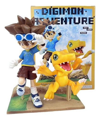 Figura Digimon Taichi Y Agumon 17 Cm