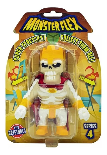 Muñeco King Skeleton Estirable Monster Flex Original  