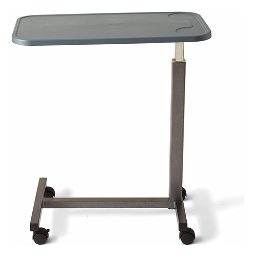 Medline Adjustable Overbed Bedside Table With Wheels, Great