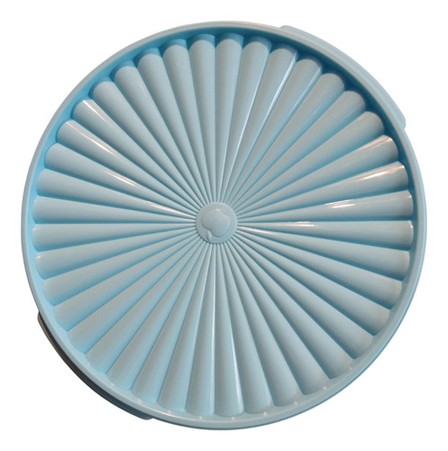 Contenedor Topper De Plástico Redondo En Color Azul