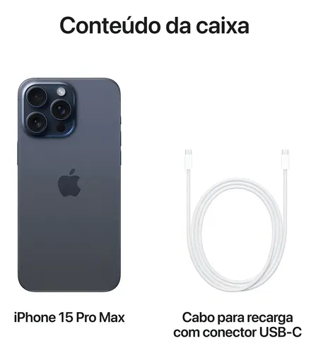値下げiPhone15Pro MAX １BT Apple iPhone 15 Pro Max (1 TB) - Titânio Azul - Distribuidor