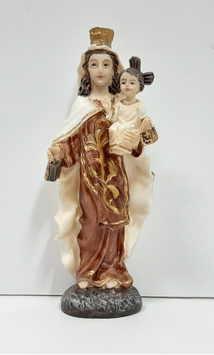 Estatua De Ntra. Sra. Del Carmen  - 10 Cm - Resina Poliéster