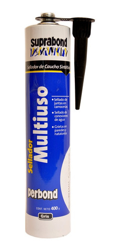 Sellador Multiuso Perbond Cartucho 400ml Gris Suprabond