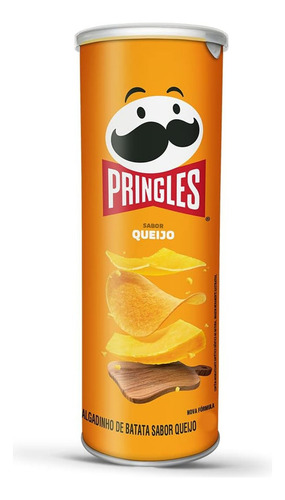 Batata Pringles Queijo 109g (4 Latas) Kit Batata Pringles