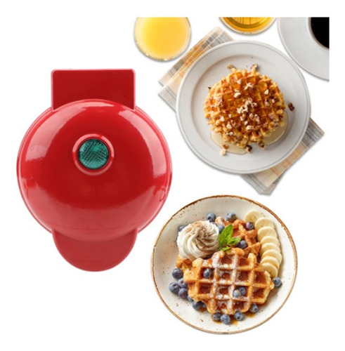 Mini Wafflera Wafles Maquina Hot Cake Pequeño Wafles