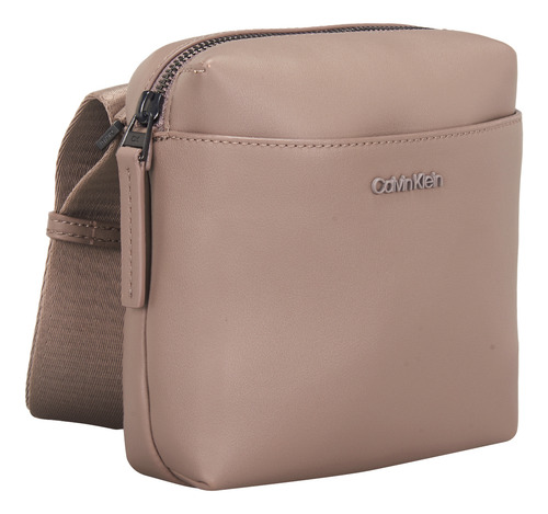 Bolsa Hombre Cierre De Cremallera Color Cinder Calvin Klein
