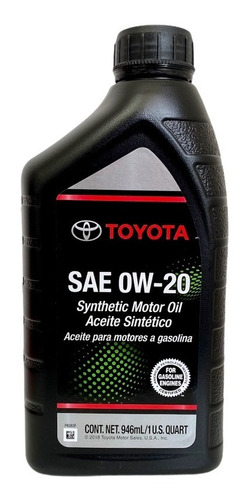 Aceite Sintético Toyota Sae 0w-20 Original