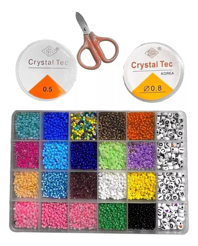 Juego De Manualidades De Cuentas De Poni De Cristal 3mm