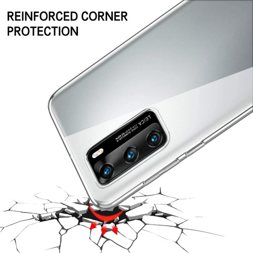 Funda Silicona Tpu Suave Carcasa Para Huawei P40+mica Transparente Huawei P40