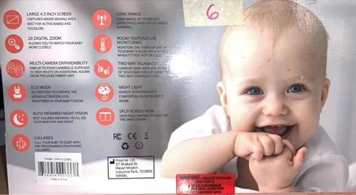 Imagen 3 de 9 de Babysense Video Monitor Para Bebés