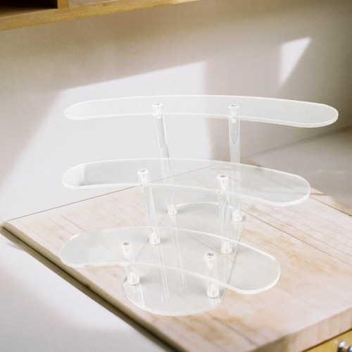 Soporte De Exhibición De Acrílico Para Postres, 3 Niveles