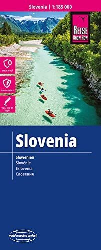 Eslovenia, Mapa Impermeable De Carreteras. Escala 1:185.000 