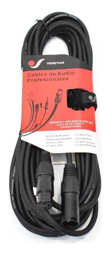 Cable Xlr Canon 10 Metros Dmx Iluminacion Venetian Dmx0210