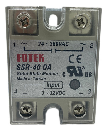 Rele Estado Solido 40 Amp Ssr-40 Da Fotek 