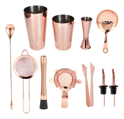 Set De 11 Unidades Para Coctelera, Kit Bartender, Coladores