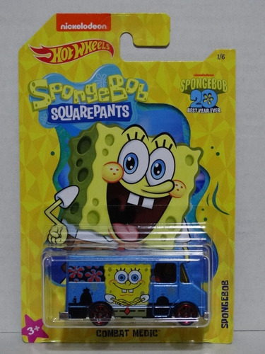 Hot Wheels Bob Esponja Y Patricio 2 Autos Sponge Bob 20 Años