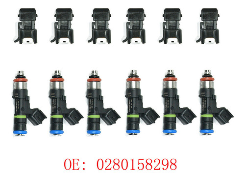 6 Fuel Injectors 60lb 630cc For Bosch 1.8t Turbo Audi A4 Llq