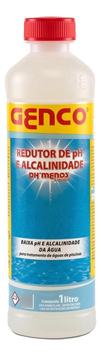 Genco Redutor De Ph/alcalinidade Ph-menos 1l