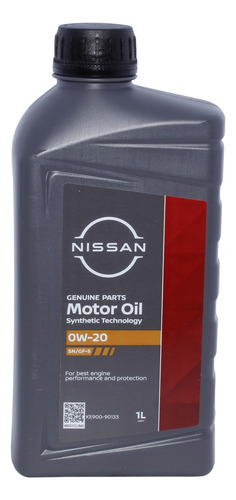 Aceite Nissan Original 0w-20 Sn /gf-5 Gasolina Envase 1lt.