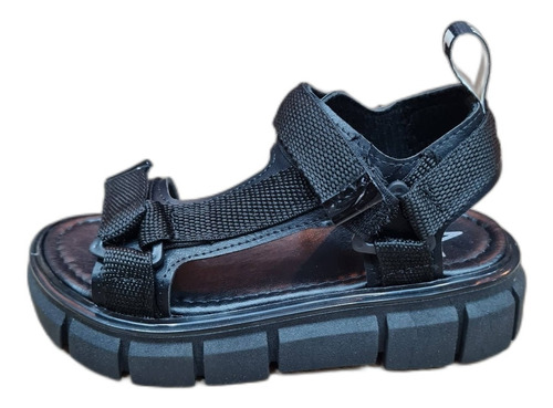 Sandalias Nenas Niñas Negras Con Abrojos Livianas Kids