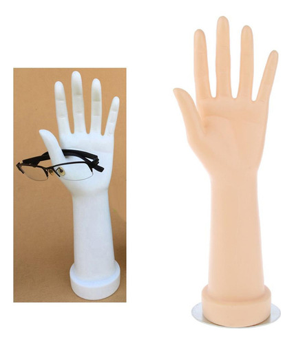 Mano Femenina Modelo Relojes Guantes Soporte Pantalla