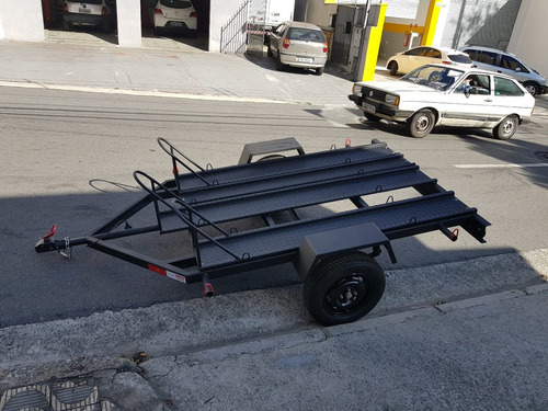 Imagem 4 de 8 de Carretinha Reboque Carreta Para 3 Motos Light- 2022**