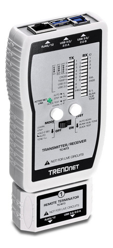 Trendnet Tc-nt3, Testeador De Cables De Red Vdv Y Usb